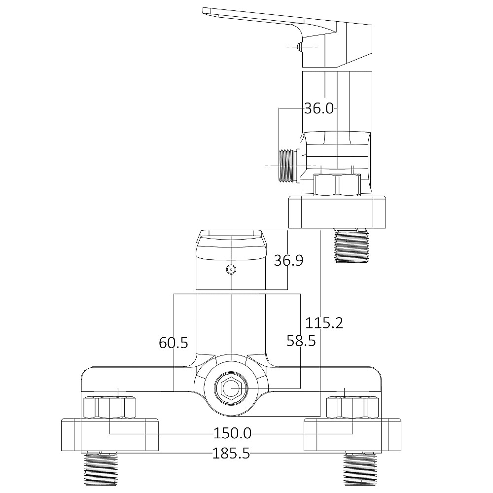 Змішувач для душу Globus Lux BONN GLB-0105N Киев - изображение 6