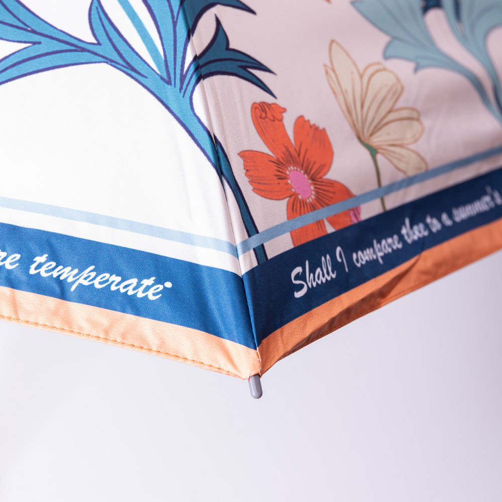 Yiwu Парасолька механічна елегантна з принтом міцна надійна з поліестеру діаметр 99 см Помаранч Коломыя - изображение 8