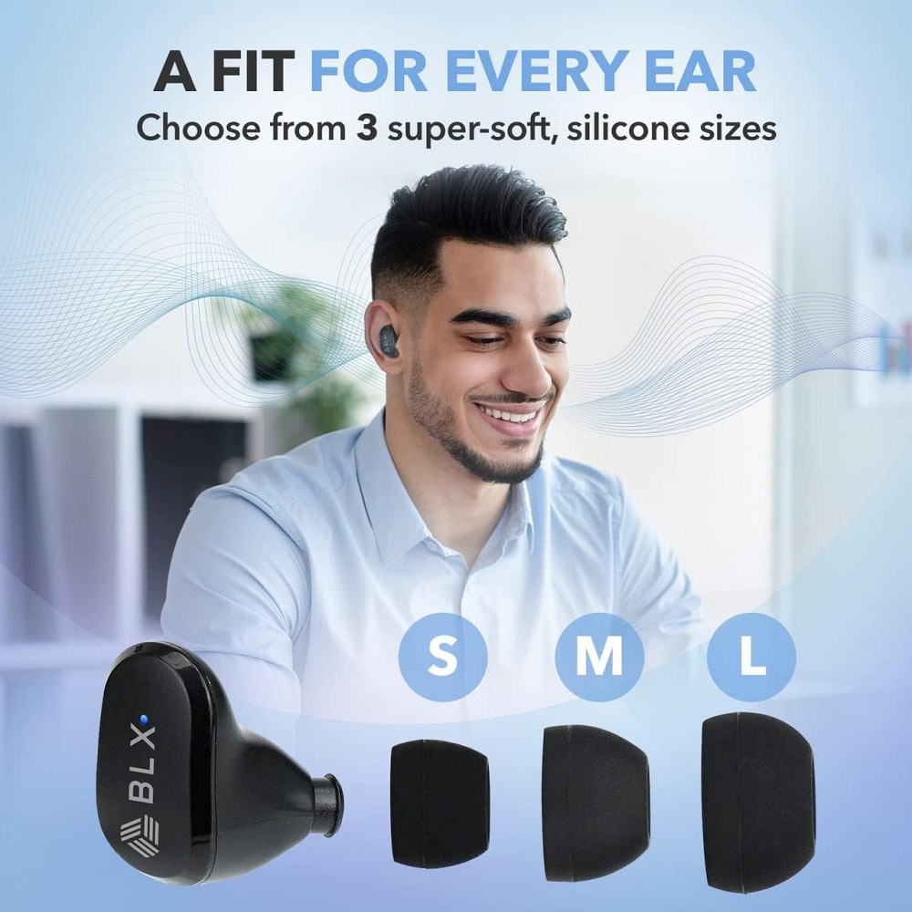 Бездротові навушники Blaux BLXBUDS G2 TWS Bluetooth 5.1 вакуумні з мікрофоном та кейсом Чорні Київ - фото 15