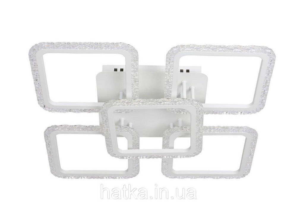 Люстра потолочная светодиодная VALESO Акрил/Металл Белый 130W 2966/4+1 Киев - изображение 2