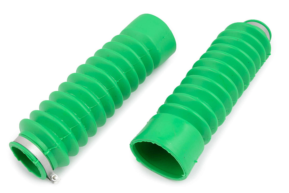 Гофри передньої вилки (пара) Zongshen, Lifan 125/150 (зелені) EVO Киев - изображение 1