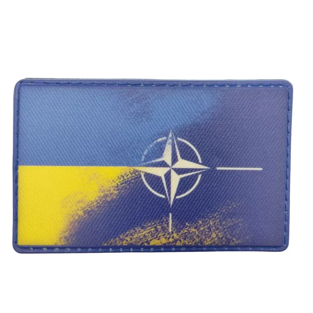 Патч / шеврон прапор НАТО - Україна Запоріжжя - фото 1