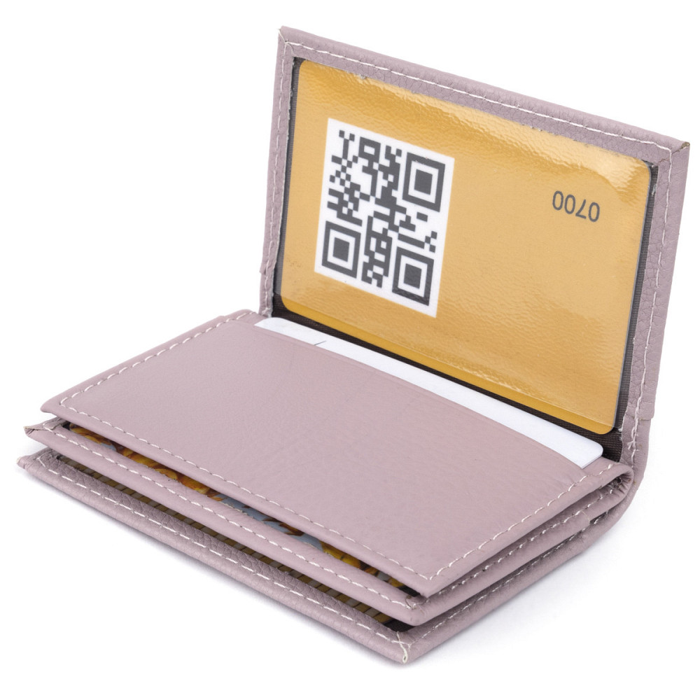 Визитница-книжка ST Leather 19216 Лиловая Киев - изображение 5