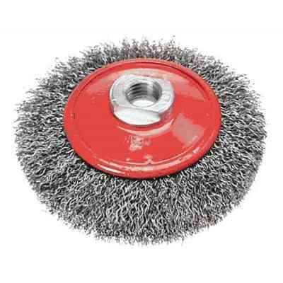 Щетка для электроинструмента Verto на дриль, щітка дротяна дискова, 100 мм x M14 (62H112) Винница
