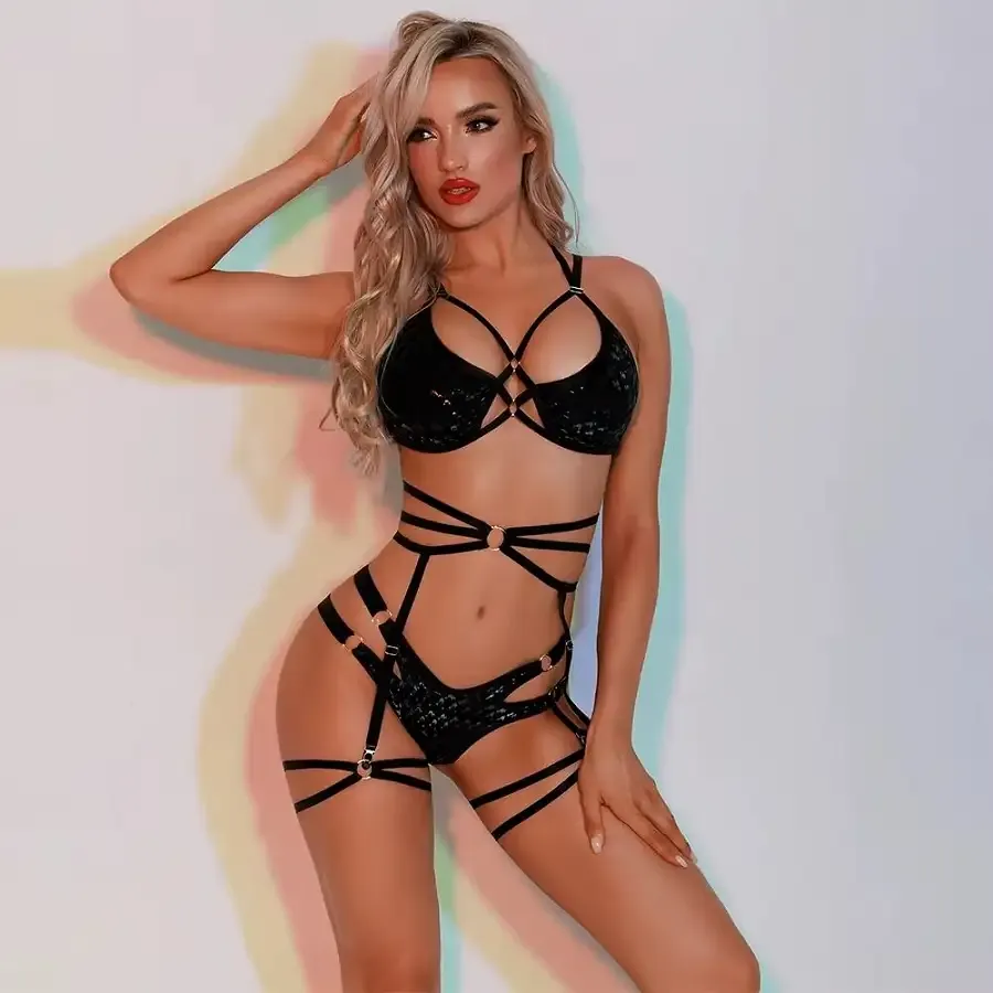 Комплект жіночої еротичної білизни JSY 5962 One Size Львов - изображение 5