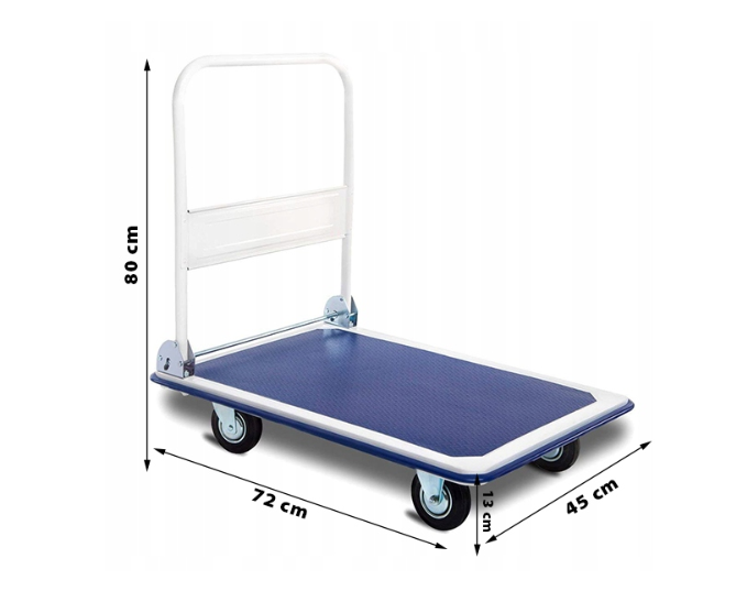 Платформенная тележка грузовая Garden Line (72 × 45 × 80 см) со сложной ручкой | грузоподъемность - 150 кг (Польша) Киев - изображение 7
