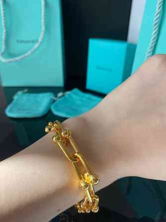 Тиффани браслет HARDWEAR / золотая цепь / упакован в мешочек Tiffany Одесса