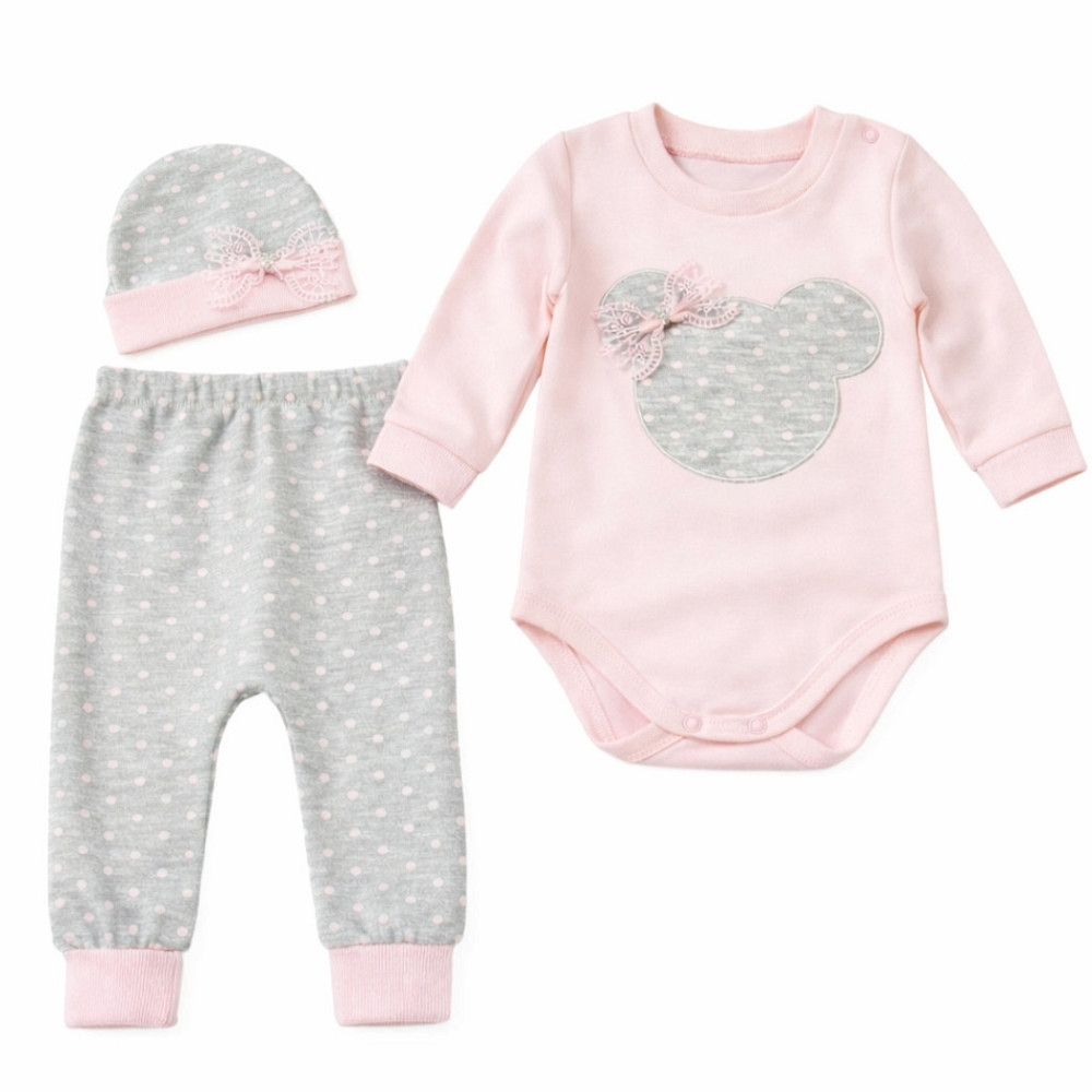 Комплект для новонароджених 3 в 1: бодік, штанці та шапочка з вушками (бавовна Киев - изображение 2