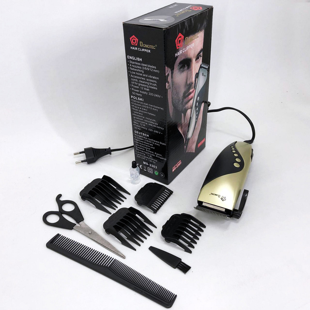Тример з регульованою довжиною DOMOTEC, Машинка для стрижки волосся електрична, Тример для скронь AE-46 Львів - фото 8