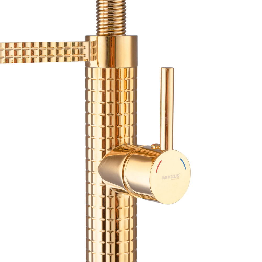Змішувач для кухні Mixxus Premium Spark 017 GOLD (MI6972) Київ - фото 7