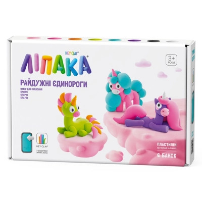 Набор для творчества Lipaka пластилину, Райдужні єдиногори Брайті, Спаркі, Клауді (60054-UA01) Винница - изображение 1