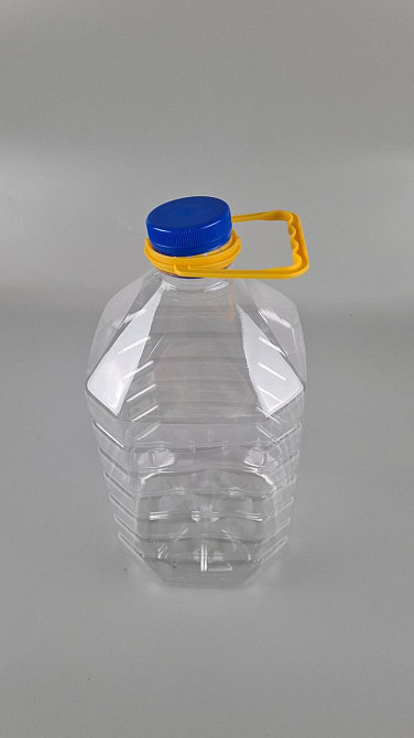 Пластикова пляшка 5,0 л, Ø48 прозора з кришкою + ручка (30 шт.) Харків - фото 2