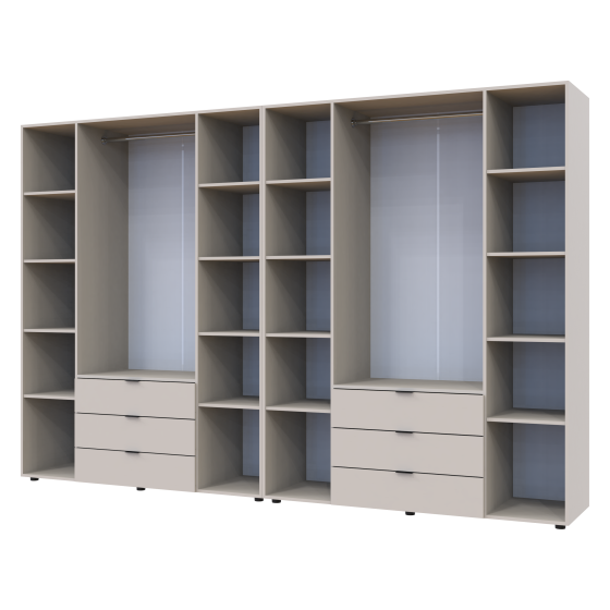 Комплект шкафов для одежды Doros Гелар (2 шт.) 310х49,5х203,4 см Кашемир (DRS-011243) Львов