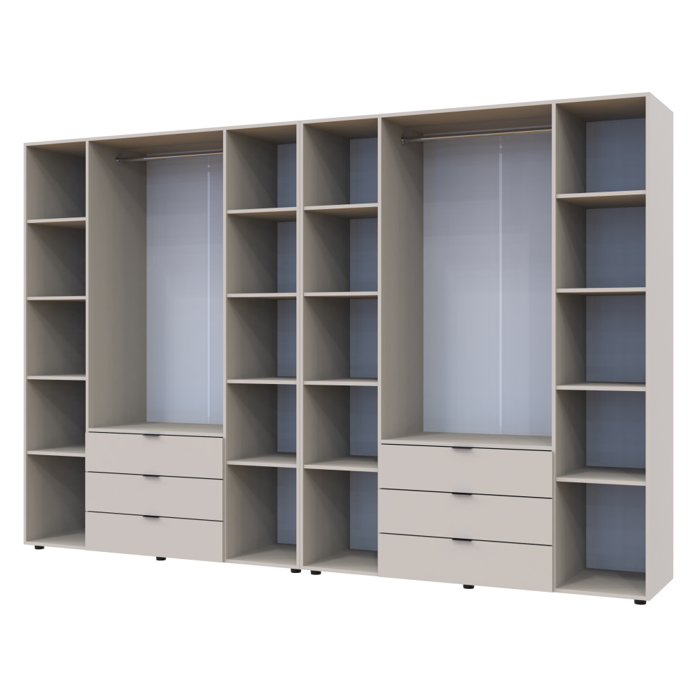 Комплект шкафов для одежды Doros Гелар (2 шт.) 310х49,5х203,4 см Кашемир (DRS-011243) Львов - изображение 6