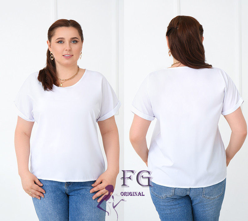 Летняя блузка футболка свободного кроя 