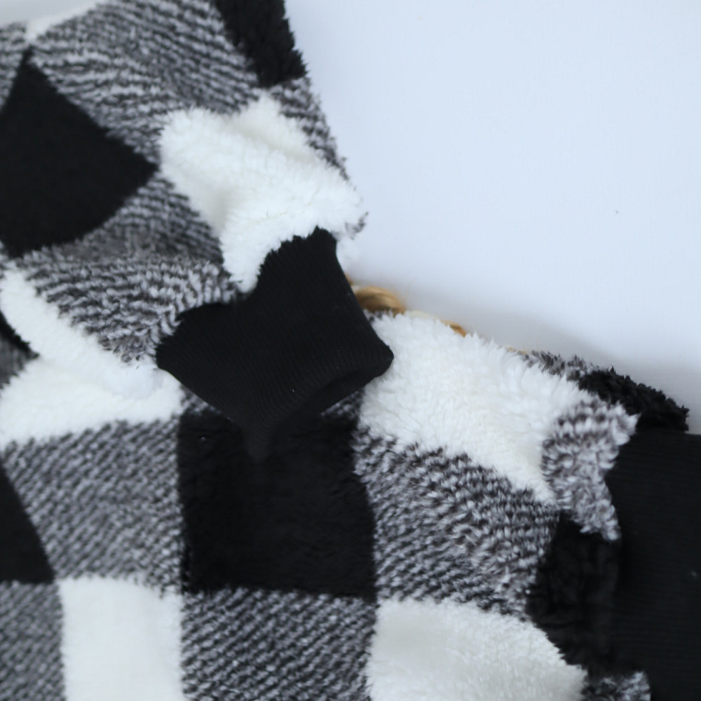 Дитяча тепла толствка тедді в чорно білу клітинку Кам'янець-Подільський - фото 3