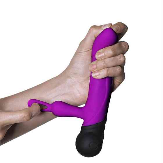 Вибратор с вращением ствола Adrien Lastic Mini Bonnie с петелькой для пальчика Sex Aura Киев