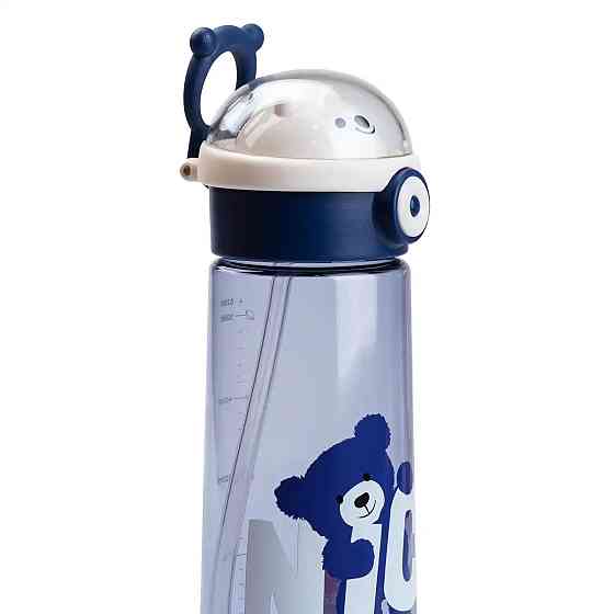 Happy Life Пляшка для води 620 мл з трубочкою Синя HP17300BL Київ