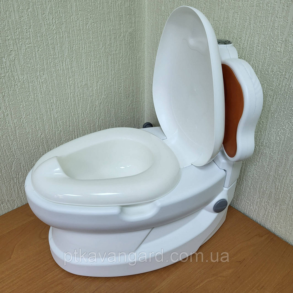 Горщик унітаз дитячий Собачка, від 18 місяців, звук зливу, підсвічування, спинка, горщик знімний, Pilsan 07-562 Хмельницький - фото 3