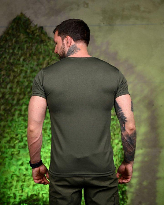 Тактическая потоотводящая футболка Valhalla oliva ПП7704 Одесса - изображение 7