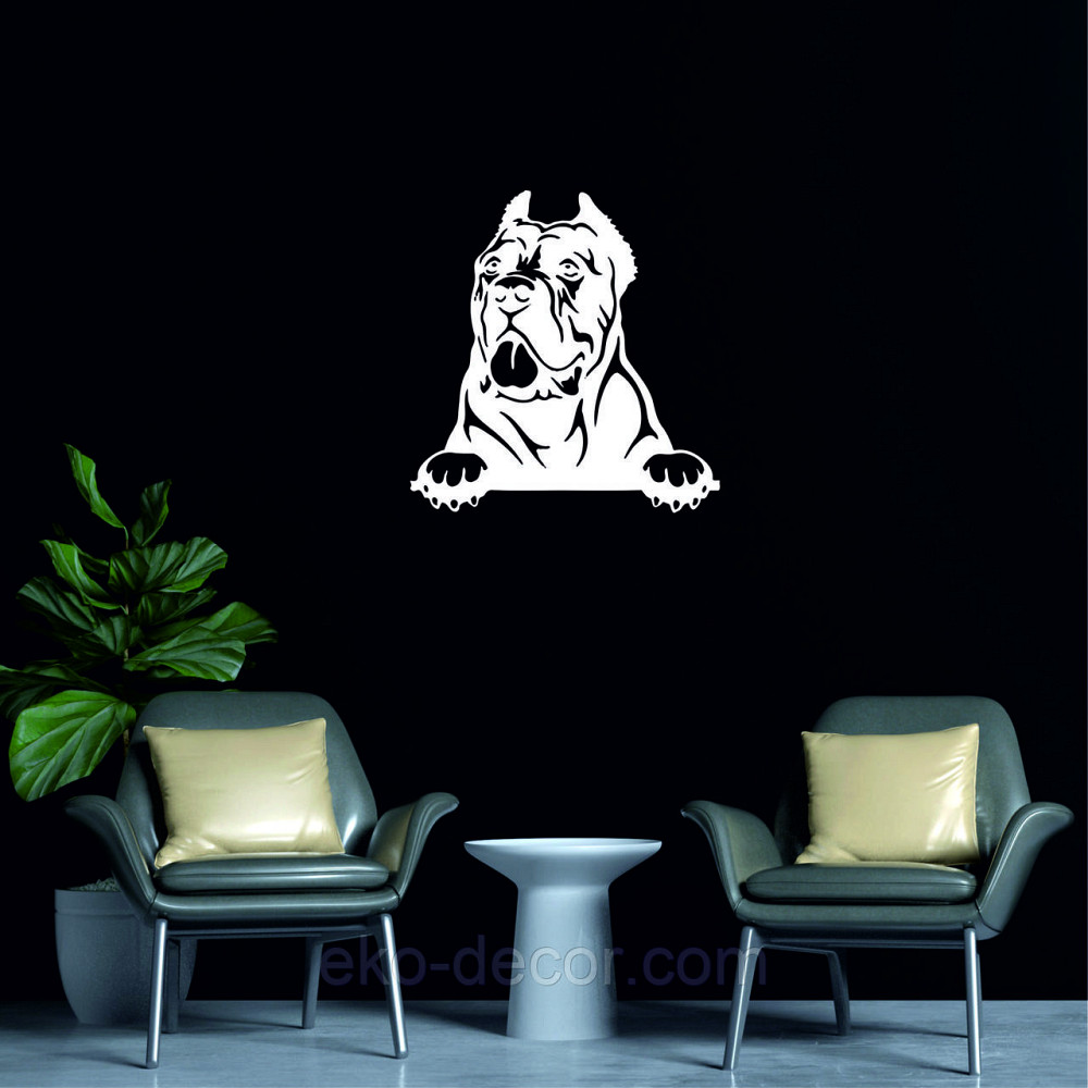 Декоративне настінне Панно «Кане-корсо», Декор на стіну 90*86 см, Білий Київ - фото 5