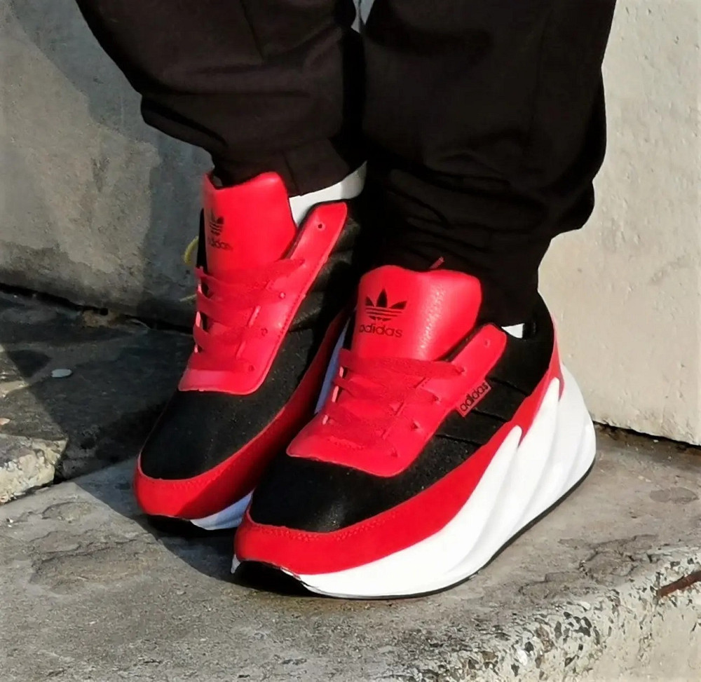 Кроссовки Adidas $harks Женские Адидас Черные Красные Акулы (размеры: 36,37,38,39,40,41,42) Днепр - изображение 6