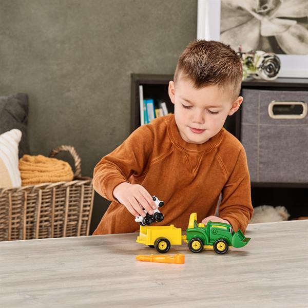 Конструктор John Deere Kids Трактор із ковшем і причепом (47209) Харків - фото 15