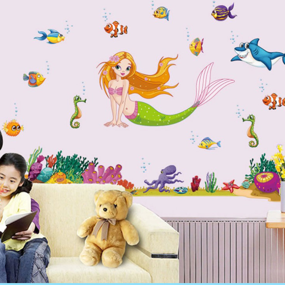 Интерьерная наклейка детская Русалочка Киев - изображение 1
