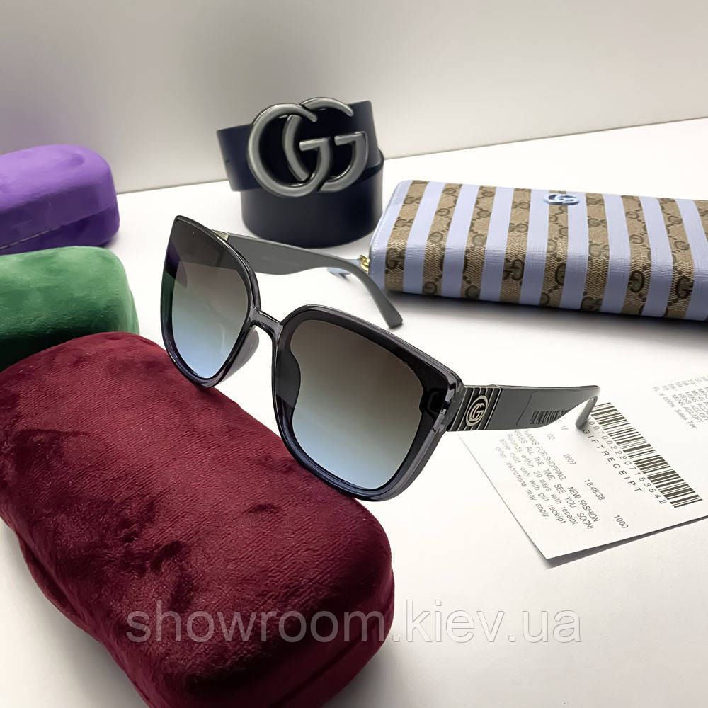 Женские солнцезащитные очки GG (20160) blue Киев - изображение 3