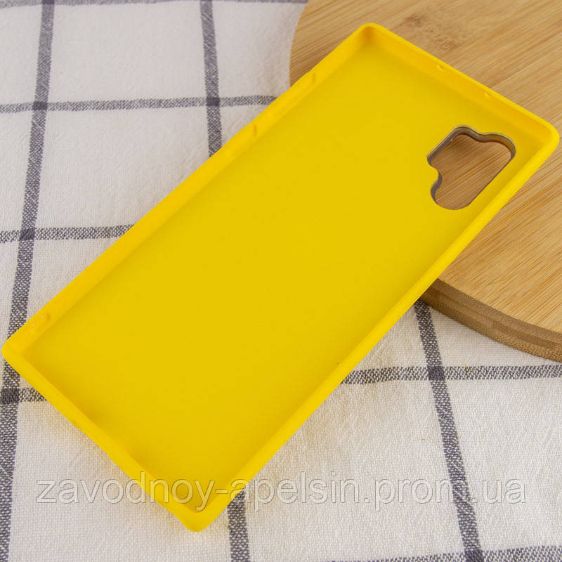 Samsung N975 Note 10 plus Шкіряний Чохол Epik (жовтий) Одеса - фото 3