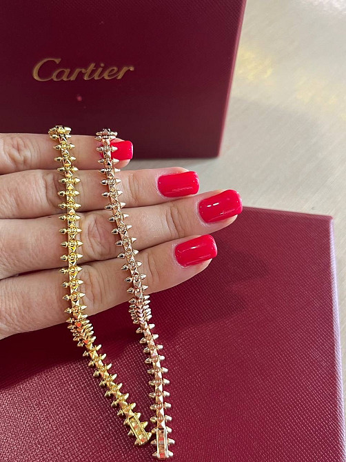 Браслет Cartier  Подвижные зубчики  Лимонное золото Одесса - изображение 5