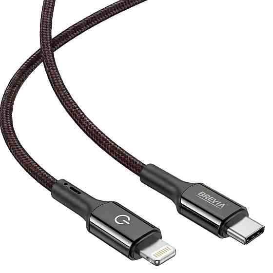Кабель Brevia Type-C to Lightning 30W 1,2м, чорний box (54120BCLC1) Львів