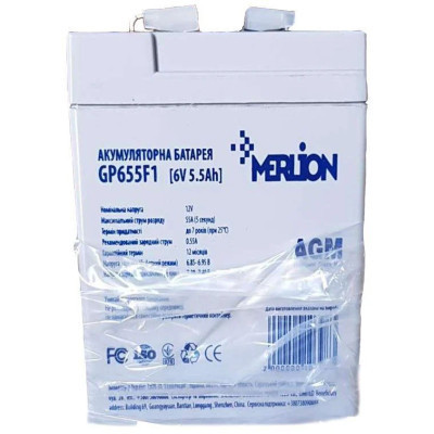Батарея к ИБП Merlion 6V - 5.5Ah (GP655F1) Винница - изображение 1