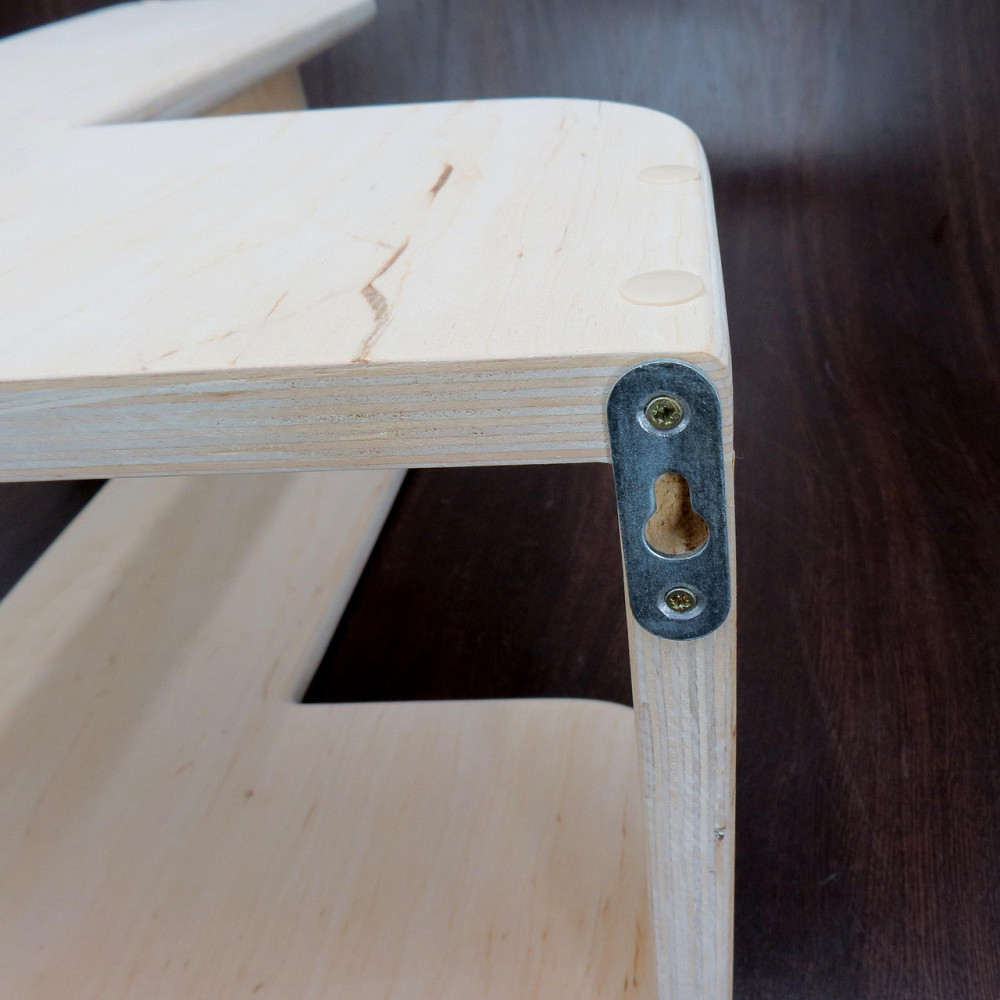 Угловая настенная полка 