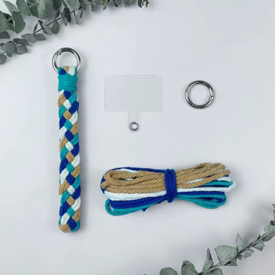Набор макраме для вязания и плетения брелока 