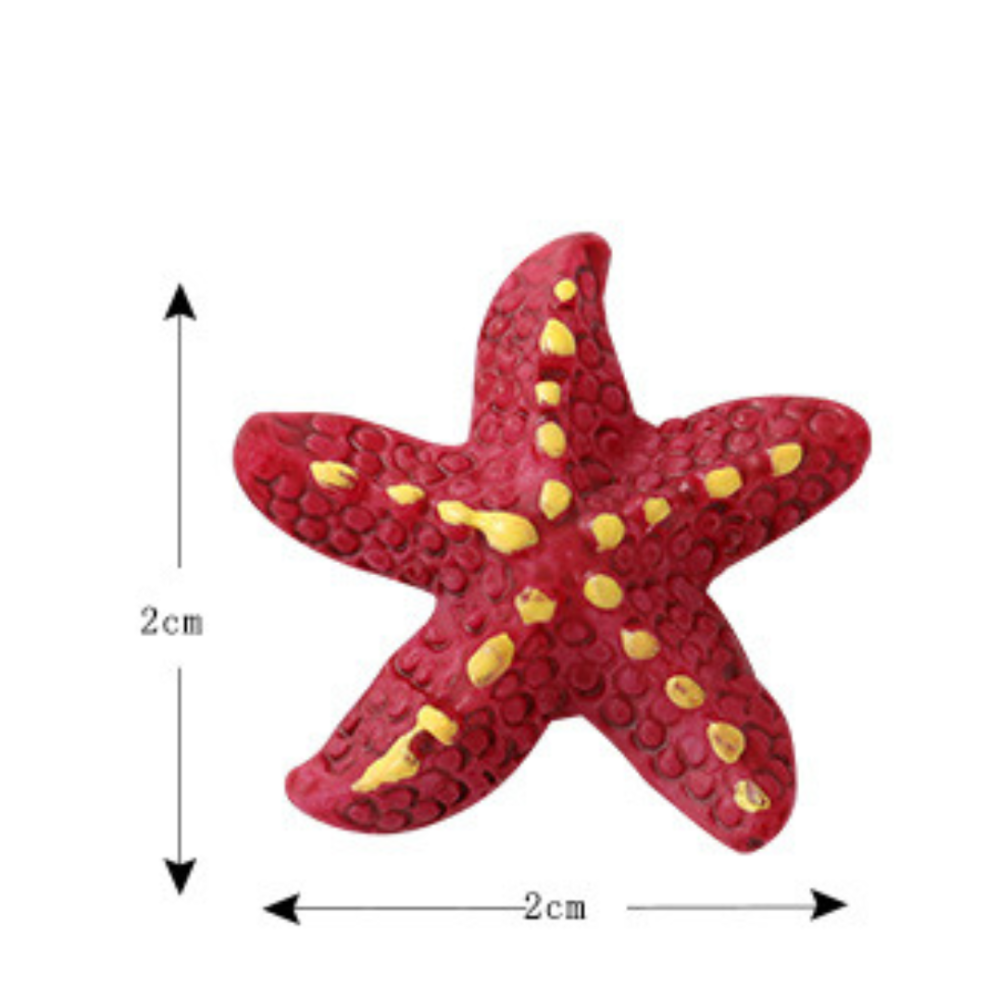Декоративная Морская звезда для флорариума, минм-сада, микроландшафта, песочного стола, аквариума Красная Одесса - изображение 1