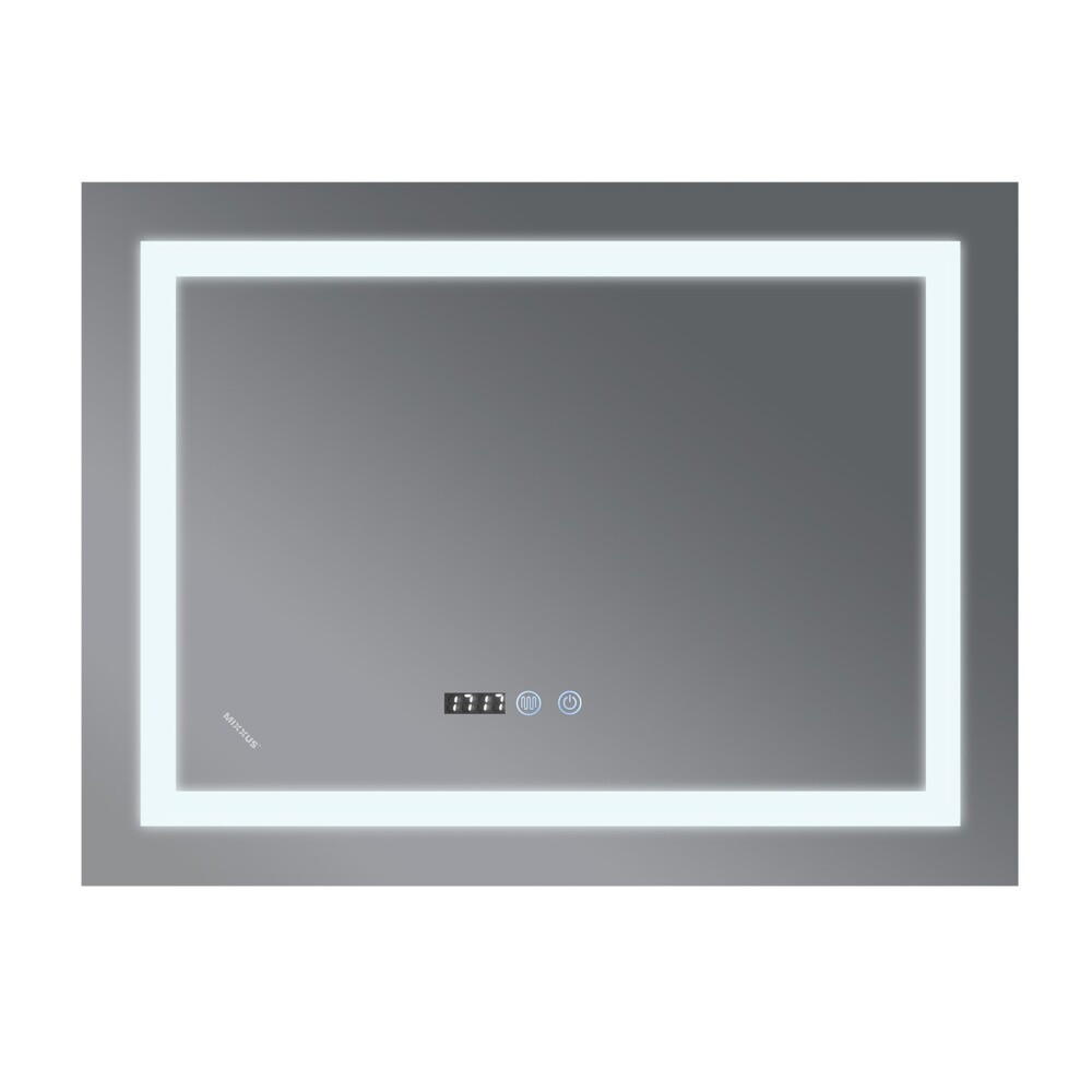 Дзеркало Mixxus WARM MR02-80x60 з Led Touch, Anti-fog, димером, регулятором яскравості, годинником (MI6004) Київ - фото 7