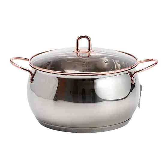 Yiwu Набір каструль з нержавіючої сталі 3 штуки 6,1/2,6/3,6 л, хром HP33525W Київ