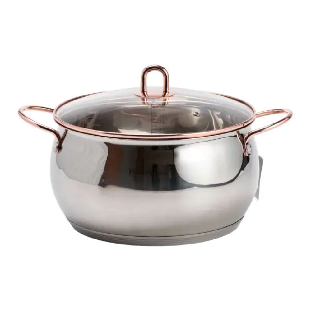 Yiwu Набір каструль з нержавіючої сталі 3 штуки 6,1/2,6/3,6 л, хром HP33525W Київ - фото 2