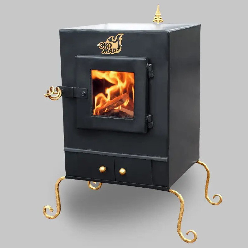 Піч буржуйка камін Экожар Комфорт Плюс (сталь 4 мм) з камерою допалювання вторинних газів Київ - фото 5