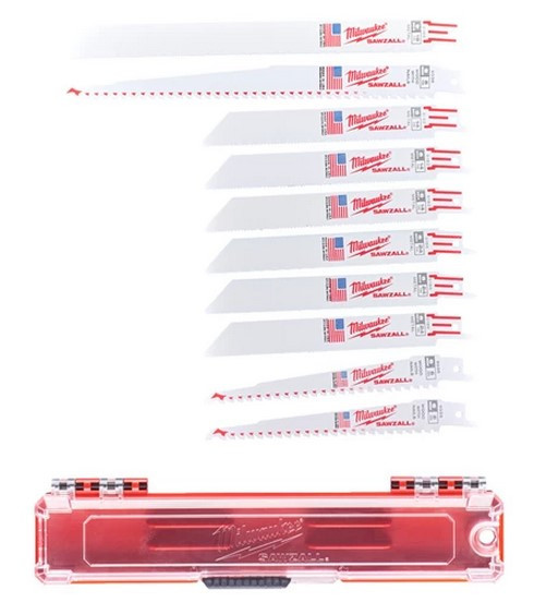 Набір полотен для шабельної пили SAWZALL THIN KERF MILWAUKEE, (10шт), пластиковий кейс Одесса - изображение 1