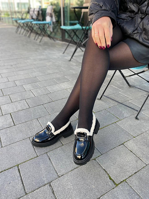 PLPS Лофери жіночі PLPS чорні шкіра лакована низький хід 36-41 ( -3) Коломыя - изображение 4