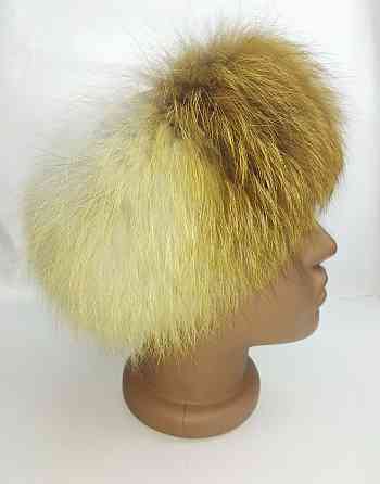 Хутряна пов'язка на голову жіноча Рудий Харків