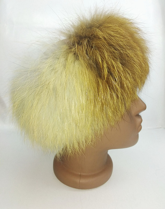 Хутряна пов'язка на голову жіноча Рудий Харків - фото 3