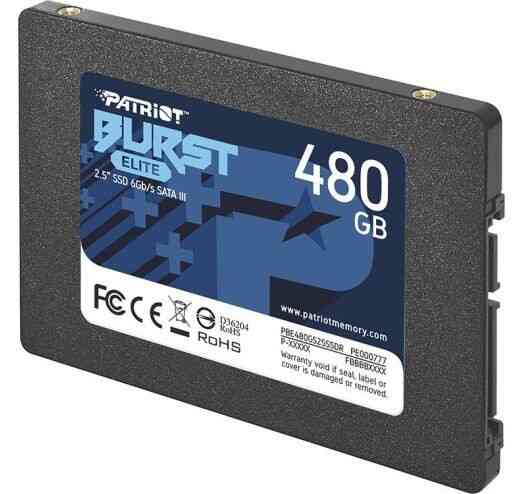 Накопичувач SSD 480GB Patriot Burst Elite 2.5" SATAIII TLC (PBE480GS25SSDR) 2.5" Харків