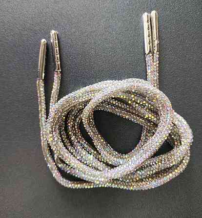 Шнурки зі стразами 2 шт Кольорові 100 см Сміла