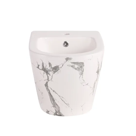 Біде підвісне Qtap Robin 515x370x350 мм, Marble QT13551381GMR Київ