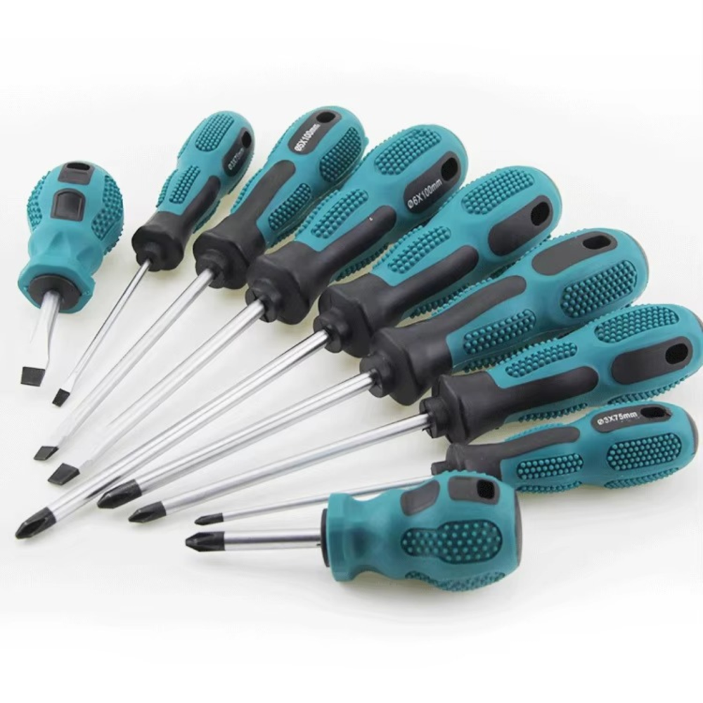 Набор отверток 10 штук для ремонта в прозрачном чехле на молнии, намагниченые  для бытового и профессионального использования Каменец-Подольский - изображение 1