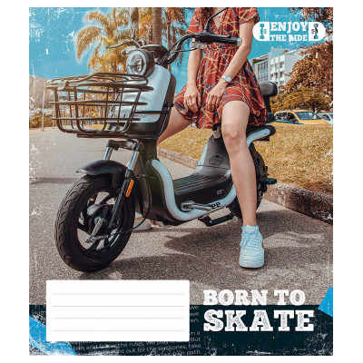 Тетрадь Школярик Enjoy the ride 48 листов клетка (048-3317K) Винница - изображение 3