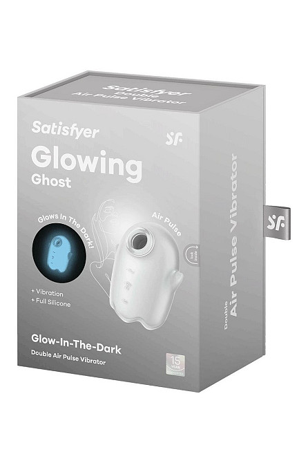 Вакуумный вибратор Satisfyer Glowing Ghost светится в темноте, белый, 8.4 см Sex Aura Киев - изображение 7